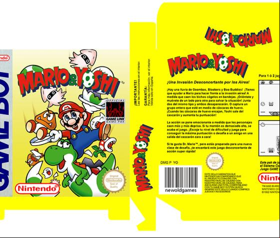 MARIO Y & YOSHI CAJA PORTRAIR PAL ESPAÑA NINTENDO REPRO RETRO ORIGINAL