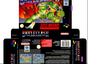 BATTLECLASH CAJA BOX PORTRAIR RETRO REPRO SUPER NINTENDO SNES 
