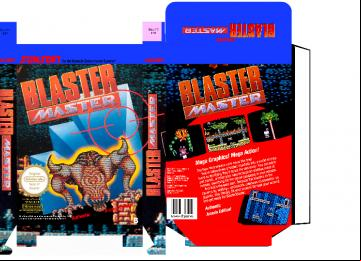 BLASTER MASTER NES CAJA RETRO BOX PLANTILLA PAL ESPAÑA