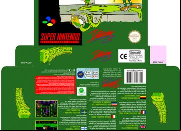 BOOGERMAN PAL EUROPA ESPAÑA CAJA BOX PORTRAIT RETRO REPRO SUPER NINTENDO SNES