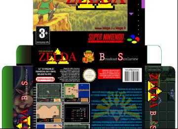 BS ZELDA SNES SUPER NINTENDO CAJA CUSTOM ZELDA BOX PORTRAIT