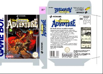THE ADVENTURES OF CASTLEVANIA GAME BOY CAJA PAL ESP BOX