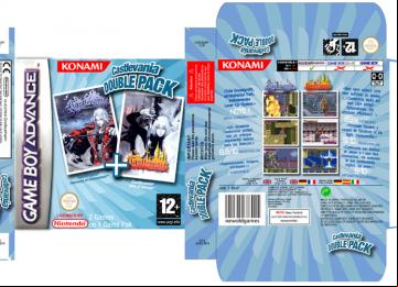 CASTLEVANIA DOUBLE PACK GAME BOY ADVANCE CAJA BOX RETRO REPRO PORTRAIT