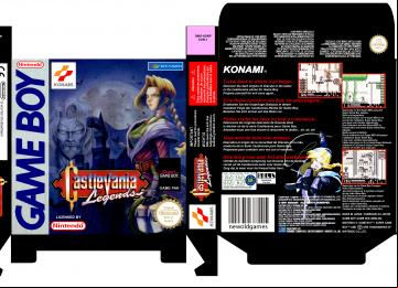 CASTLEVANIA LEGENDS PAL EUR ESP GAME BOY CAJA BOX