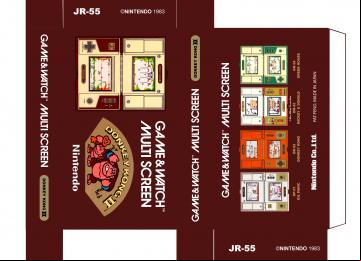 DONKEY KONG  II JR-55  MULTI SCREEN CAJA BOX