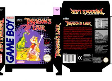 DRAGON'S LAIR GAME BOY GB CAJA RETRO REPRO OFICIAL BOX PORTRAIT