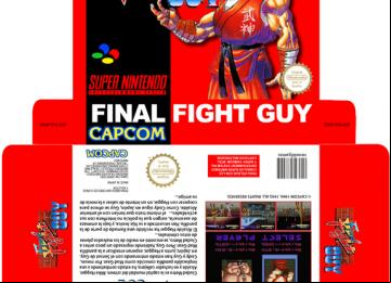 FINAL FIGHT GUY PAL ESPAÑA CUSTOM SNES CAJA BOX PLANTILLA RETAILO BOX