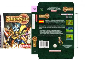 GOLDEN SUN CAJA BOX GAME BOY ADVANCE PAL ESP