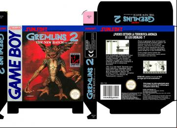 GREMLINS THE NEW BATCH CAJA BOX PORTRAIT NINTENDO REPRO RETRO CUSTOM