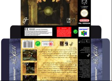 HEXEN NINTENDO 64 CAJA BOX PAL EUROPA ESPAÑA PAL EUR ESP PORTRAIT RETRO REPRO N64