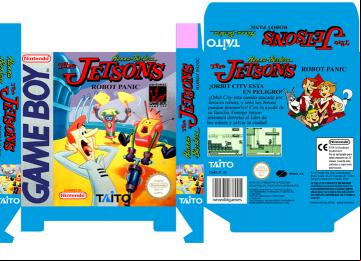 THE JETSONS GAME BOY GB PAL ESP CAJA BOX PORTRAIT RETAIL BOX RETRO REPRO PLANTILLA NINTENDO