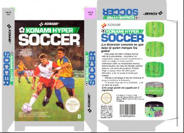 KONAMI HYPER SOCCER PAL ESPAÑA RETRO BOX PLANTILLA NES