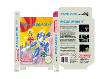 MEGA MAN 4 CUSTOM PAL ESP CAJA BOX TRADUCIDA ESPAÑOLIZADA