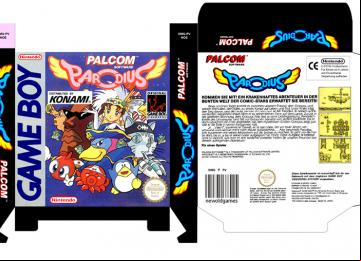 PARODIUS NOE PAL GAME BOY CAJA BOX PORTRAIT RETRO REPRO GB NINTENDO