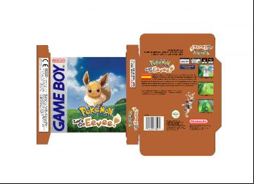POKEMON LET'S GO EEVEE CUSTOM RETRO PLANTILLA CAJASRETRO