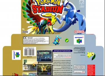 POKEMON STADIUM 2 PAL ESP BOX CAJA N64