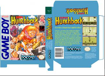SUPER HUNCHBACK GAME BOY CAJA BOX PLANTILLA USA