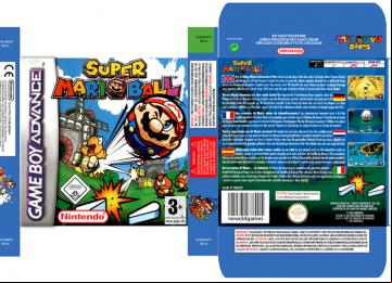 SUPER MARIO BALL GAME BOY ADVANCE CAJA BOX RETRO REPRO BOX PAL EUR ESPAÑA