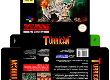 SUPER TURRICAN SNES CAJA BOX PORTRAIT RETRO BOX REPRO SNES