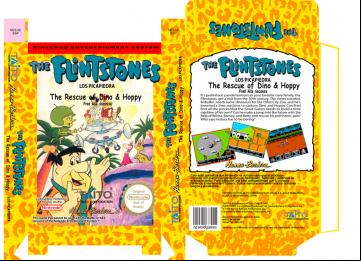 THE FLINSTONES CAJA BOX PAL ESPAÑA NINTENDO BOX PORTRAIT RETRO REPRO