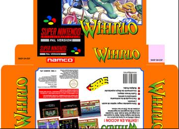 WHIRLO CAJA PORTADA PORTRAIT BOX RETRO REPRO SNES SUPER NINTENDO PAL ESPAÑA 